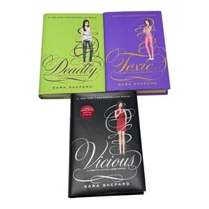 Pretty Little Liars Lot 3 Sara Shepard HC DJ First Edition Deadly Toxic Vicious